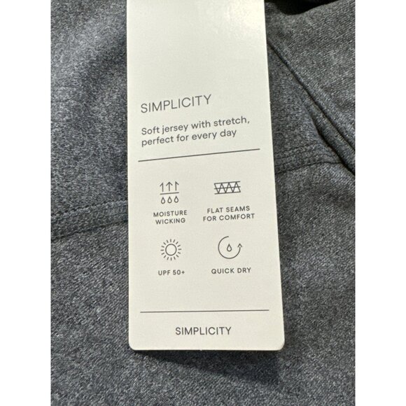 Small - Womens Simplicity Mid-Rise Capri Leggings 20" - All In Motion - Gray - Picture 6 of 10
